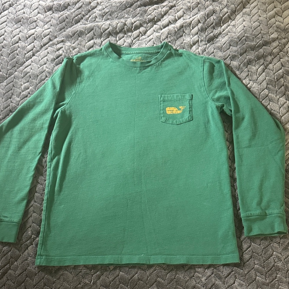 Vineyard Vines Green Long Sleeve Kids Tee size Medium